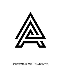 Letter A AA Monogram Logo