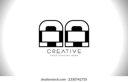 Letra a un simple vector de diseño de logotipo
