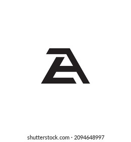 letra A Un simple vector de logotipo de símbolo