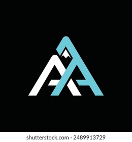 Letter A Summit Mountain Geometric Simplicity Icon Business Creative Logo