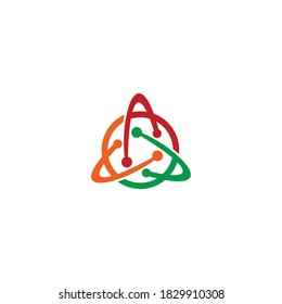 Letter AAA Logo Design Vektorgrafik
