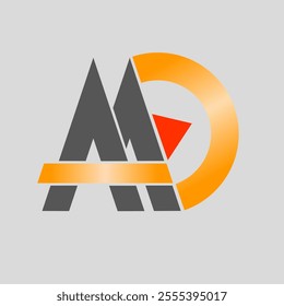 Letter AAD logo design vector template, AAD logo