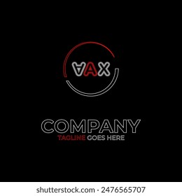 Plantilla de diseño de logotipo de Letter AAX con diseño simple y único