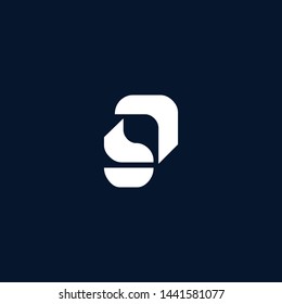 letter AB BA B Clean and Minimal Initial Based Logo Design