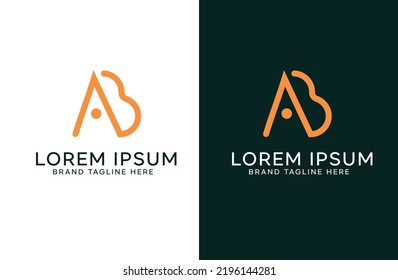 Letter AB BA A B Logo Template