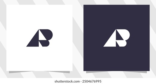 letter ab ba logo design vector