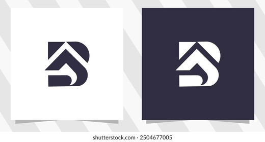 letter ab ba logo design vector