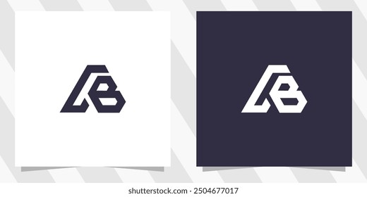 letter ab ba logo design vector