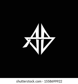 Letter AB BA logo vector icon illustration