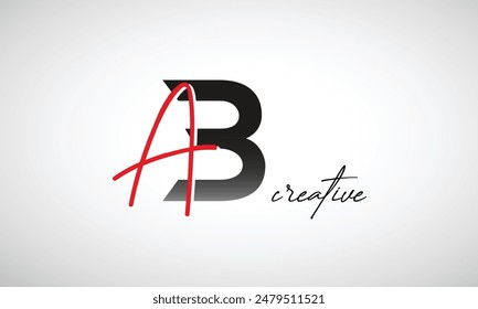 Letter AB Creative Clean Logo Design