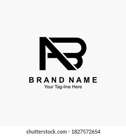 Letter AB initial logo design. Modern template design. Vector icon