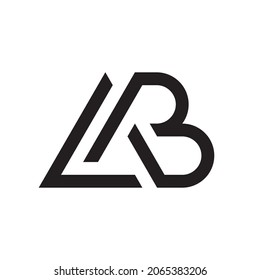 Letter AB LB logo design