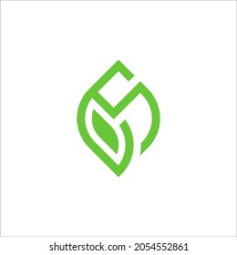 Letter AB with a leaf concept. Very suitable various business purposes also for symbol, logo, company name, brand name, personal name, icon and many more.