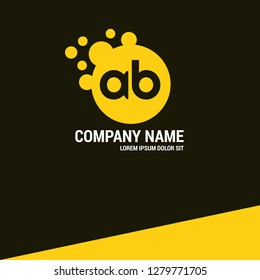 letter ab logo concept. Designed for your web site design, logo, app, UI
