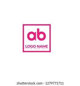 letter ab logo concept. Designed for your web site design, logo, app, UI