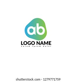 letter ab logo concept. Designed for your web site design, logo, app, UI