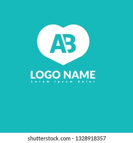 letter AB logo concept. Designed for your web site design, logo, app, UI
