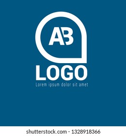 letter AB logo concept. Designed for your web site design, logo, app, UI