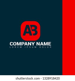 letter AB logo concept. Designed for your web site design, logo, app, UI