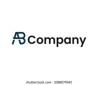 Diseño del logotipo de la letra AB, aislado por EPS10