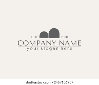 letter AB logo design letter AB luxurious. letter logo template elements. personal monogram.