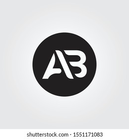 letter AB Logo Design. New Creative AB Logo vector Template. Creative ab logo. ab logo template.