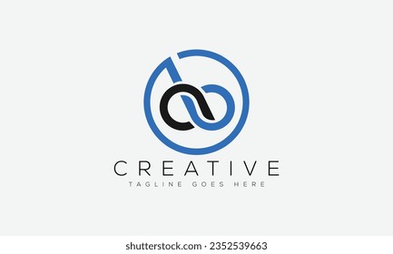Letter AB logo design template vector illustration.