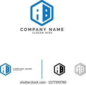 Letter AB Logo. Ab Letter Design Vector