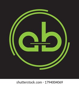 Letter AB logo icon flat and vector design template