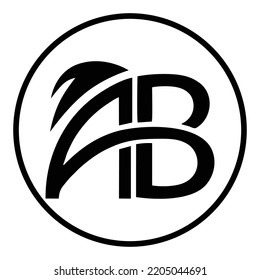 letter ab logo, a simple illustration vector design