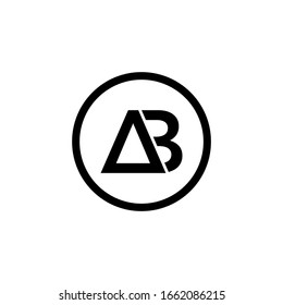 Letter AB logo Template Vector