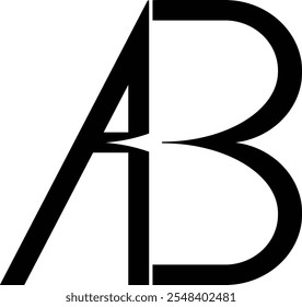 Letra Ab Design moderno Logo Vetor. Modelo de logotipo ab mínimo.
Abstrato AB letra BA logotipo design elementos vetoriais. Ícone do monograma inicial.