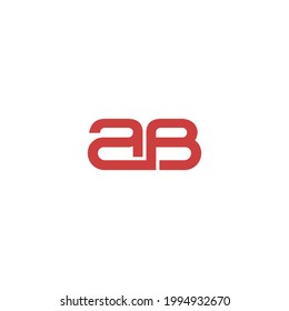 Logo-Design-Konzept von Letter AB. Frische Vektorgrafik-Vorlage