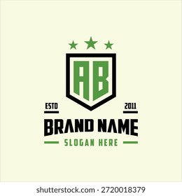 Buchstabe AB Monogramm Logo Design Element Vektor Vorlage