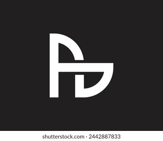 Letter ab vector logo template design