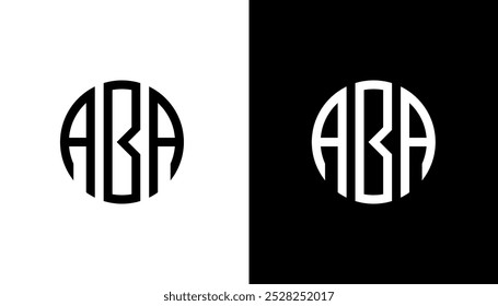 Plantilla inicial del diseño del icono del logotipo de ABA
