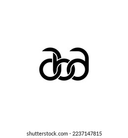 Logotipo de letra ABA Simple Moderno Limpio