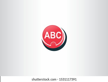 Letter ABC Logo Design Template Elements with circle shape concept.