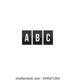 Logo de la carta ABC o diseño de iconos. Envíenos un mensaje en Facebook o Instagram si necesita nuestra ayuda para poner sus iniciales de negocio en el diseño, enlace en nuestro perfil