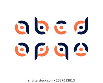 Letter ABC succes or ABC human or ABC wellness or ABC community logo concept vector icon