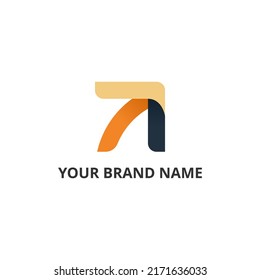 A Letter Abstract Arrow Logo Design Concept