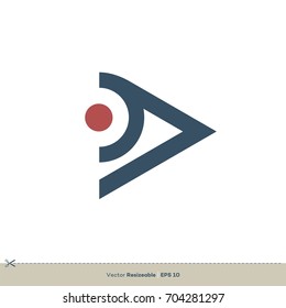 A Letter Abstract Bird Head Logo Template Illustration Design. Vector EPS 10.