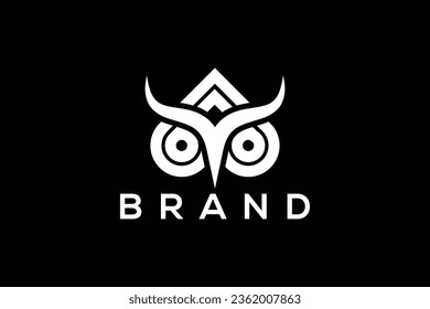 Letter A abstract bull and casino spade vector logo design