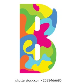 LETTER A ABSTRACT COLORFUL DOODLE LOGO ICON HAND DRAWN