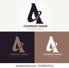 Lettre A Et template De Conception Du Logo De La Société Abstrait.