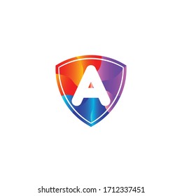 A letter abstract hexagon logo 