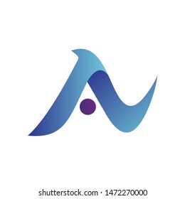 Letter A Abstract Logo Design
