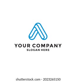 A LETTER ABSTRACT LOGO DESIGN