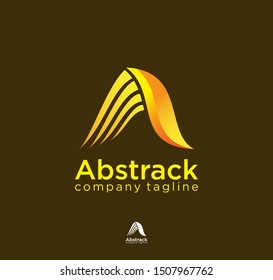 letter A abstract logo design  Vector 