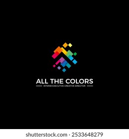 Letter A Abstract Logo full colour